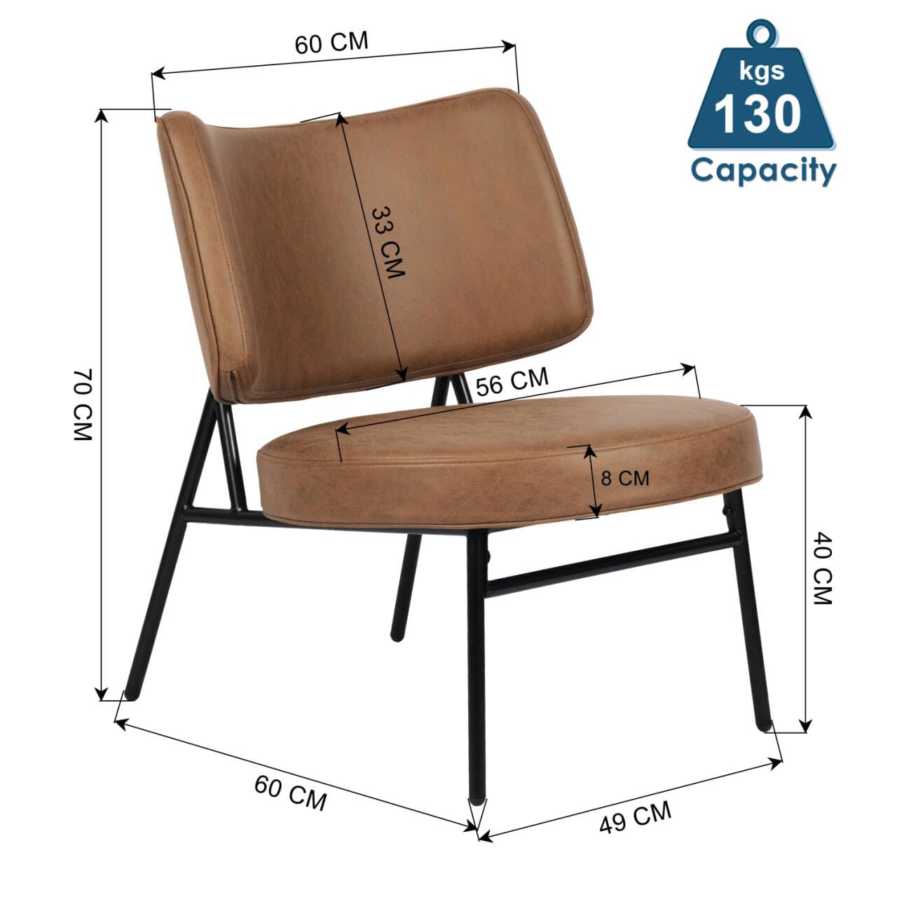 Foto 3 | Silla Ocasional Furniturer Café