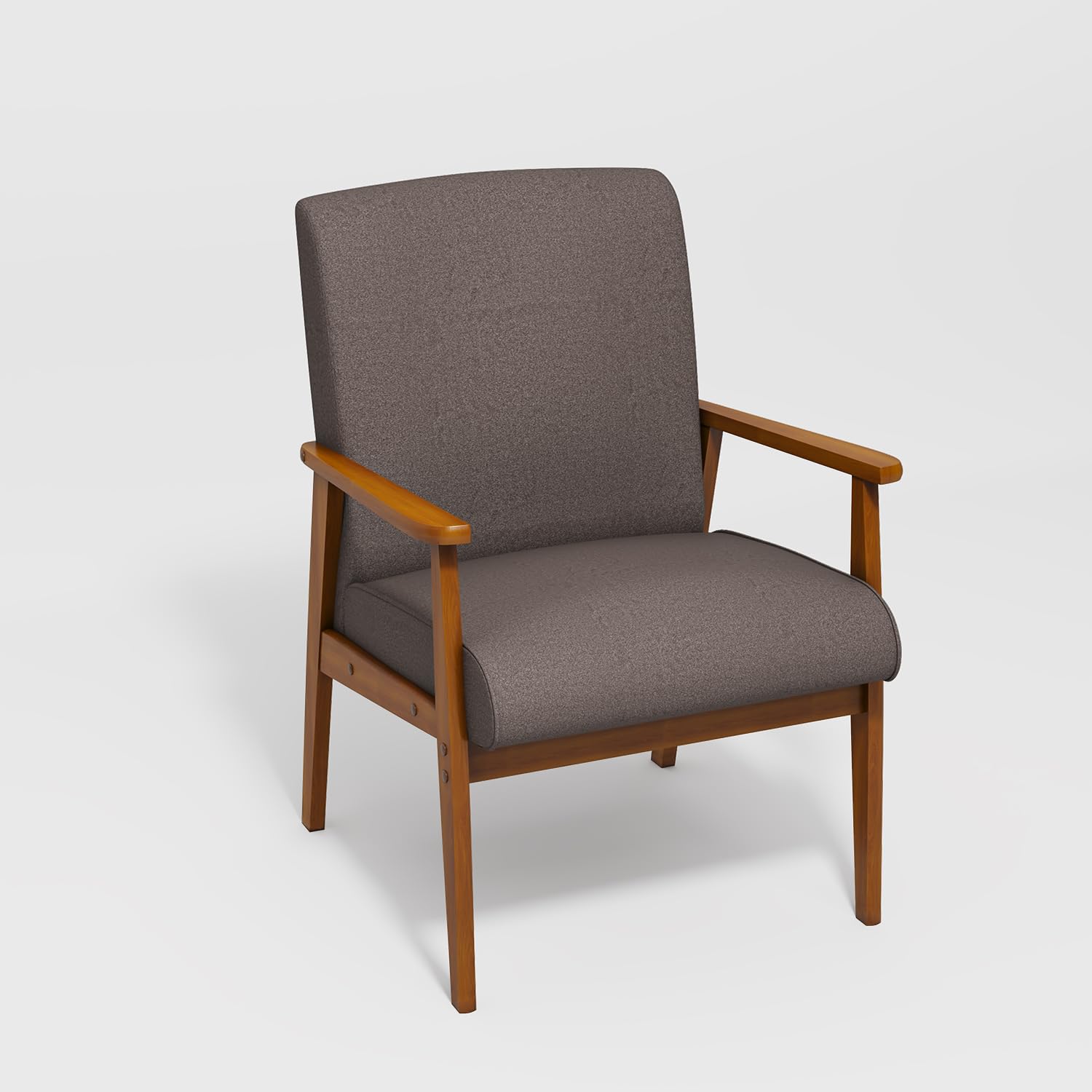 Foto 2 pulgar | Silla Decorativa Furniturer Bruqax Marrón 60 X 62 X 87.5 Cm