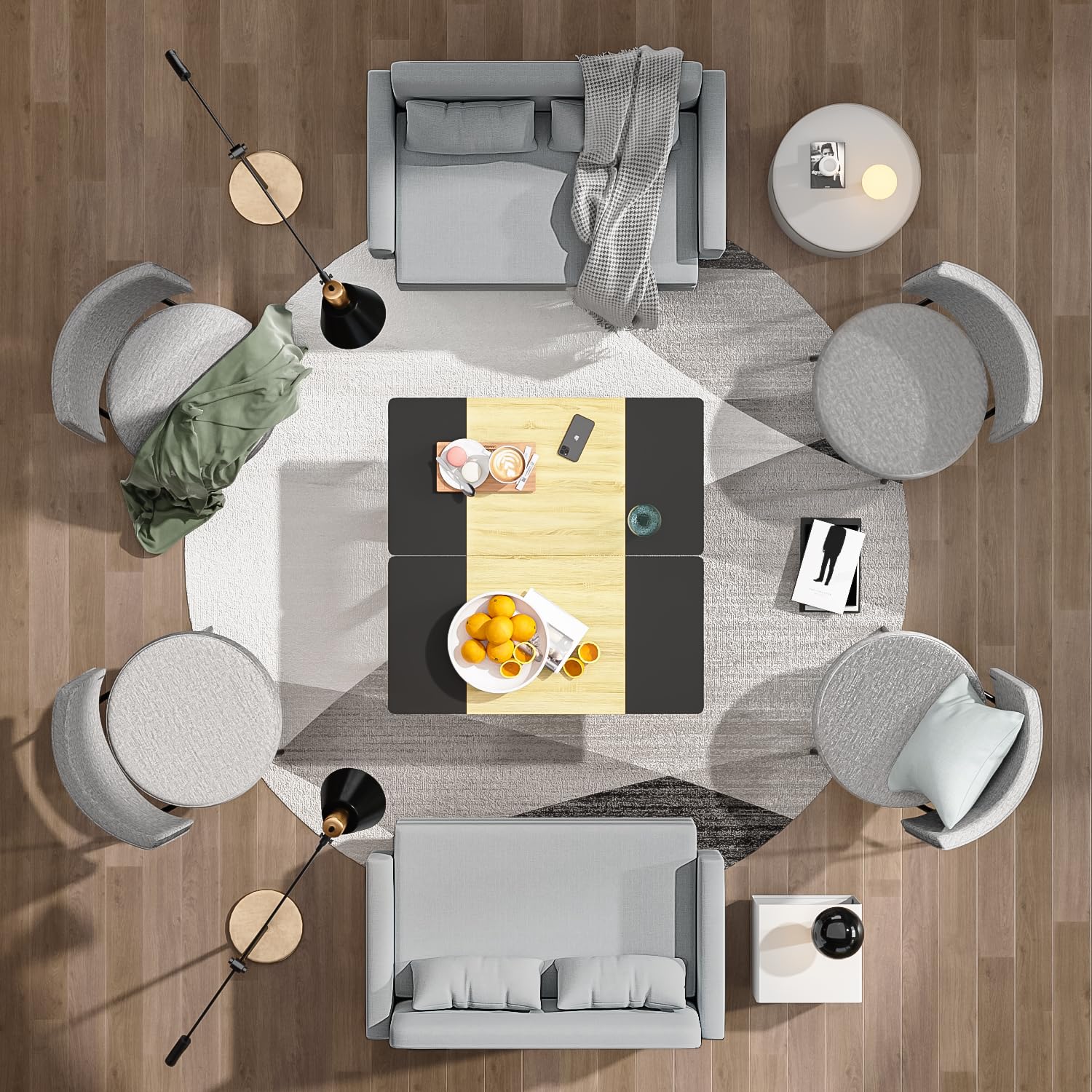 Foto 4 | Silla Decorativa Furniturer Herchel Gris