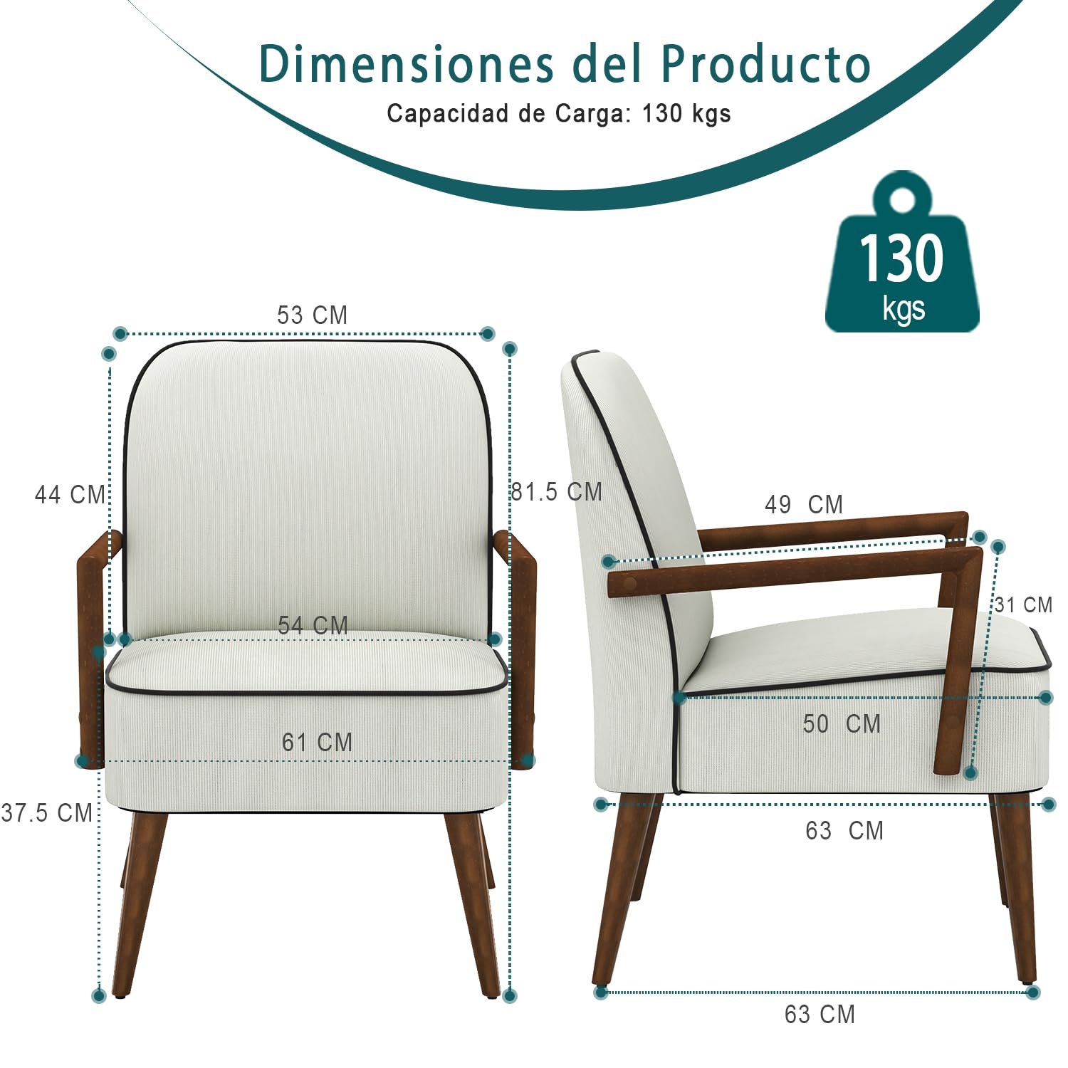 Foto 3 pulgar | Silla Decorativa Furniturer Doggy Beige