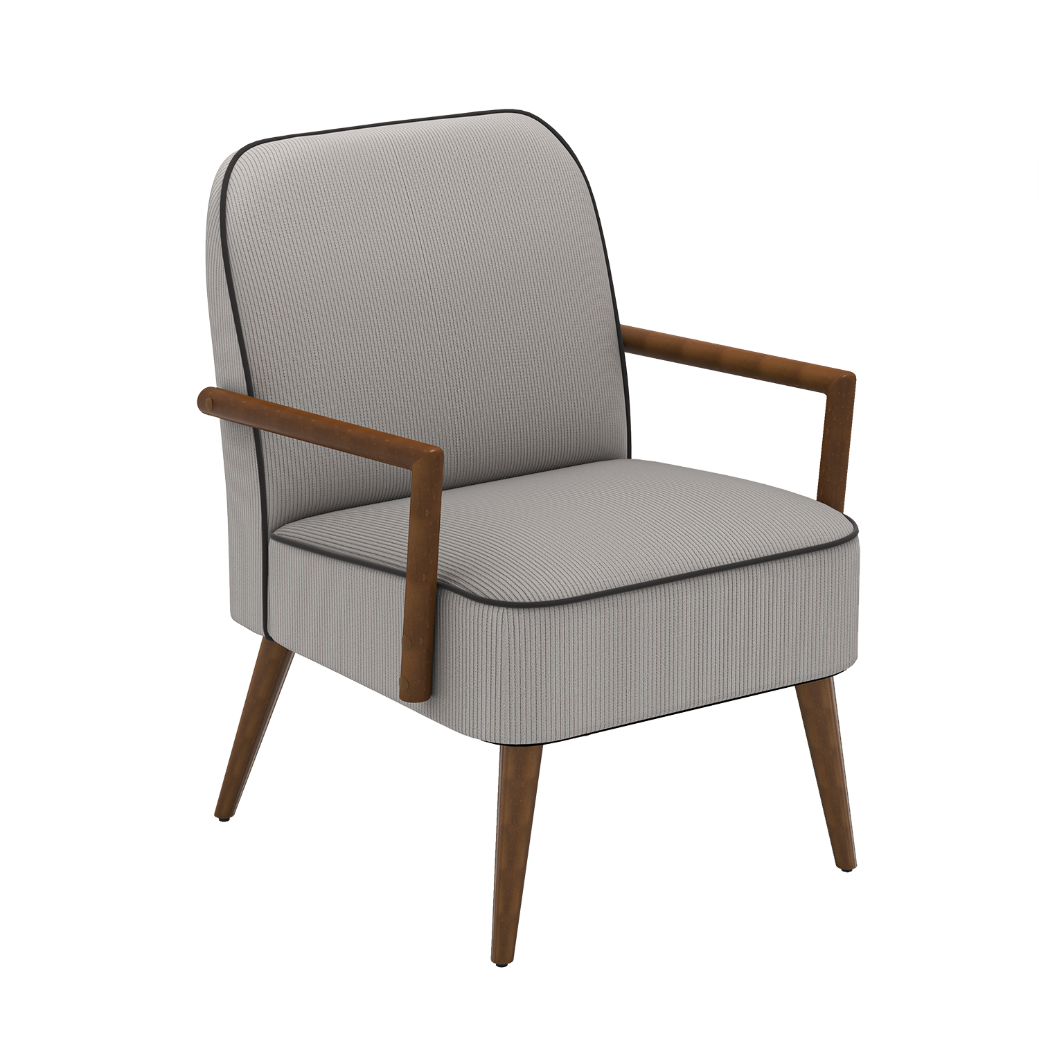 Silla Decorativa Furniturer Doggy Gris