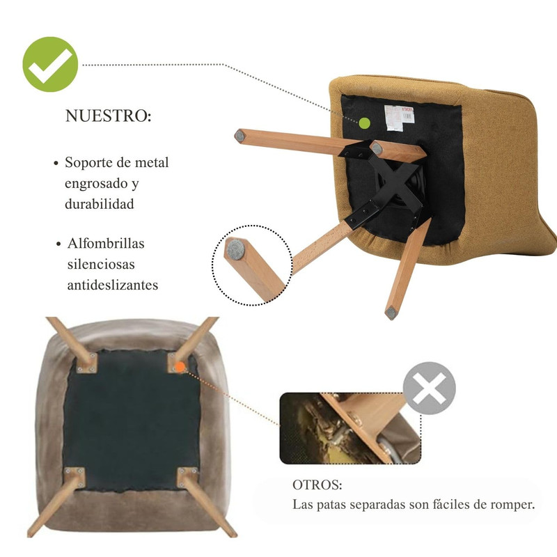 Foto 7 | Siila Sillón Individual Ggiratoria 360° Amarillo Gomyhome
