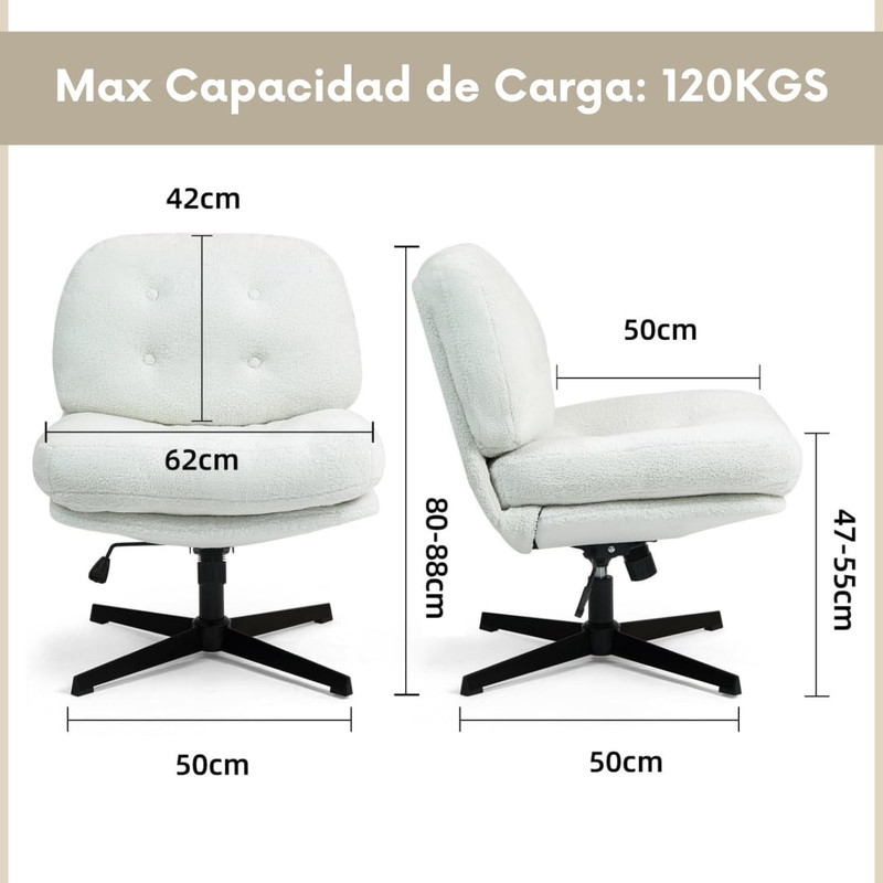 Foto 3 pulgar | Sillon Ocasional Individual Con Giro De 360 ​​grados Rojo Gomyhome