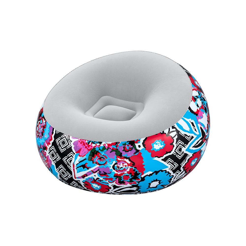 Foto 2 pulgar | Sillón Inflable Puff Bestway Aterciopelado Diseño Floral Multicolor