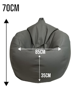 Foto 5 | Puff Lunics Oval Mediano color Gris