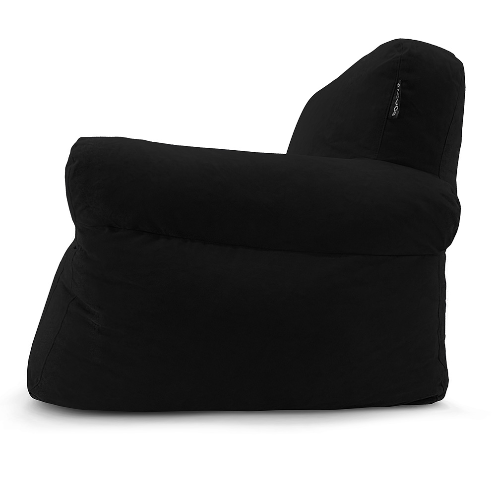 Foto 6 pulgar | Puff Sillón Individual Coprire Gran Tamaño C/Funda de Cojín color Negro