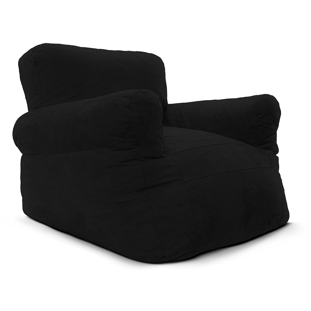 Foto 7 pulgar | Puff Sillón Individual Coprire Gran Tamaño C/Funda de Cojín color Negro