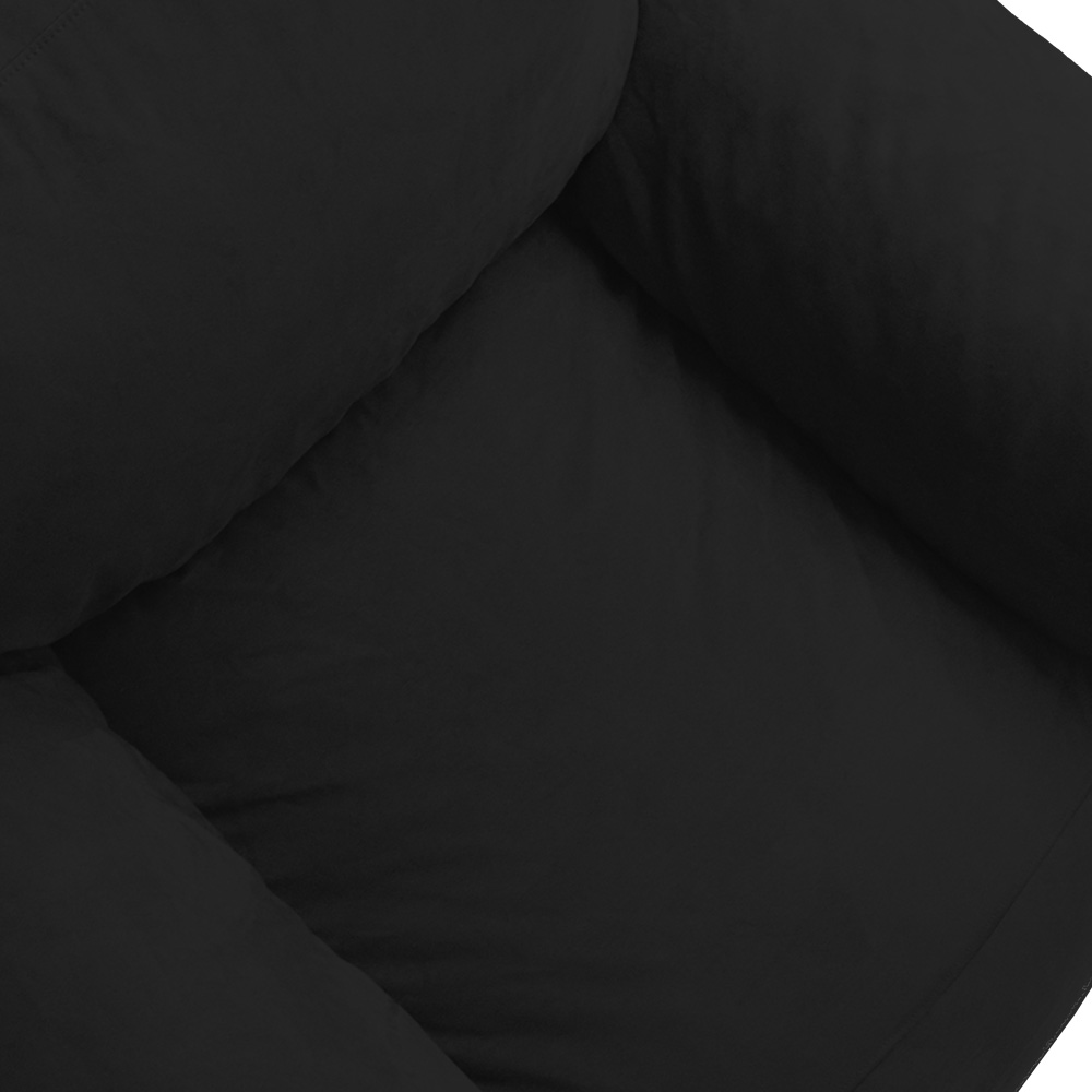 Foto 9 pulgar | Puff Sillón Individual Coprire Gran Tamaño C/Funda de Cojín color Negro