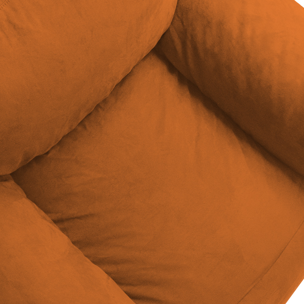 Foto 6 | Puff Sillón Individual Gran Tamaño C/Funda de Cojín Sacoos color Naranja