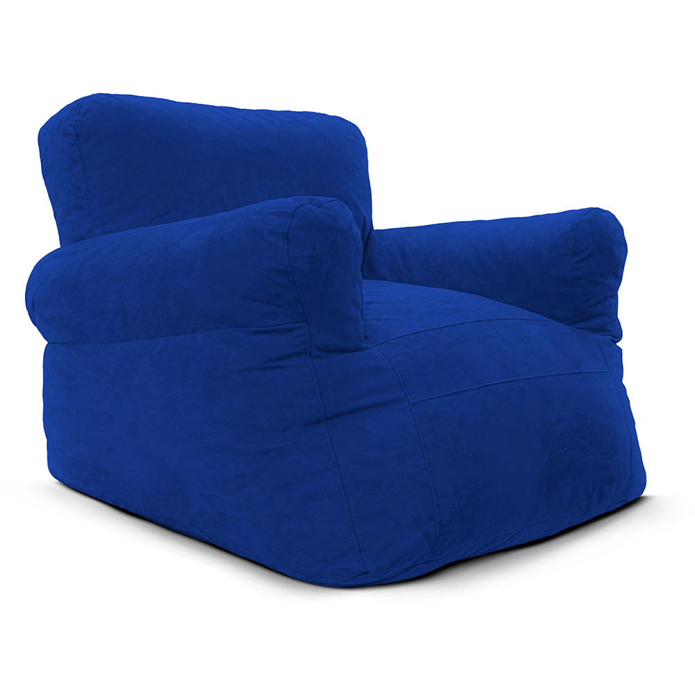 Foto 8 pulgar | Puff Sillón Individual Gran Tamaño C/Funda de Cojín Sacoos color Azul