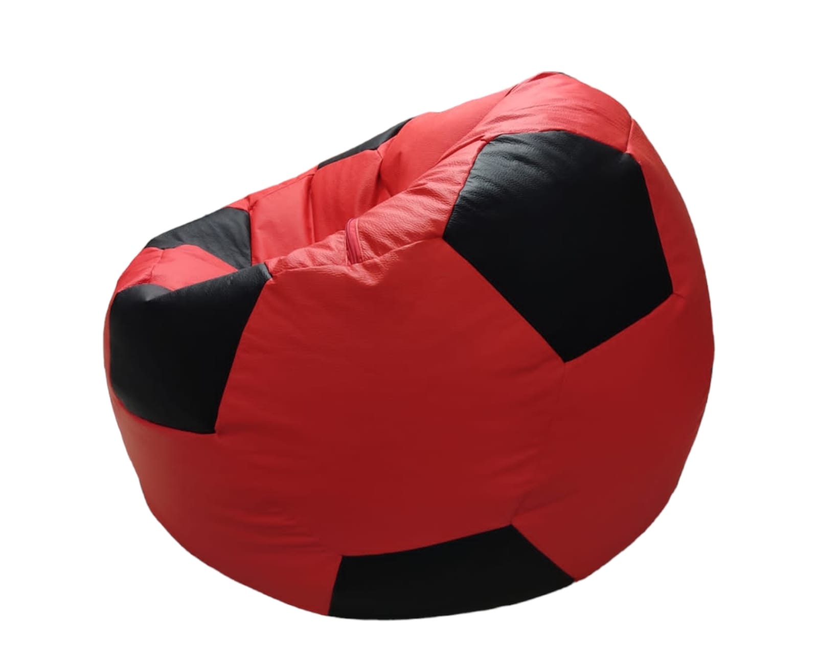 Foto 5 pulgar | Puff Balón De Soccer Kid's Confortable Lunics Rojo-negro Chico