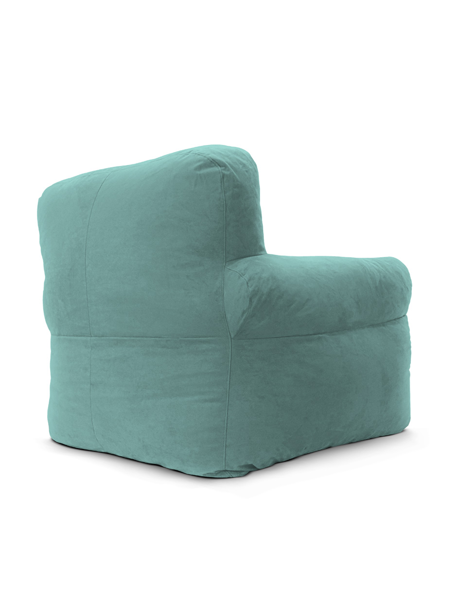 Foto 4 pulgar | Puff Sillón Individual Gran Tamaño Aqua + Bedrest Fiusha