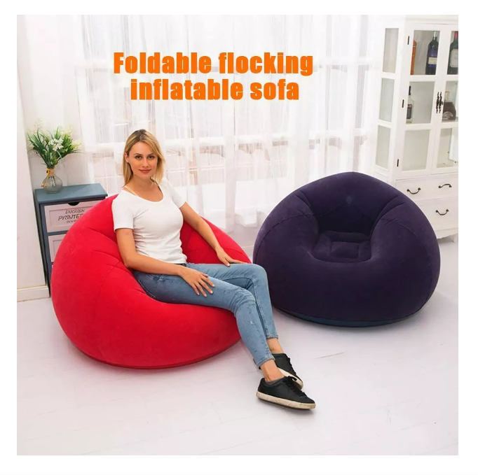 Foto 4 pulgar | Sillón Inflable Hinchable Rojo de PVC Flocado Ecológico