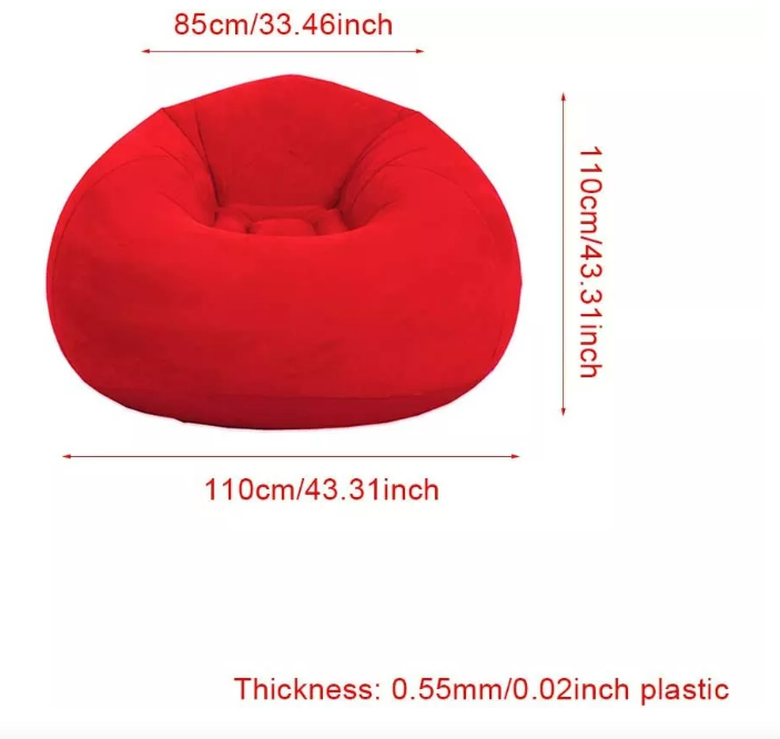 Foto 5 pulgar | Sillón Inflable de PVC  Café