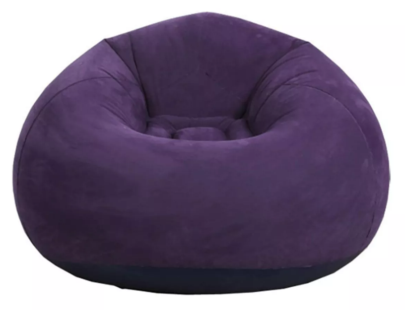 Foto 2 pulgar | Sillón Inflable Hinchable Morado de PVC Flocado Ecológico