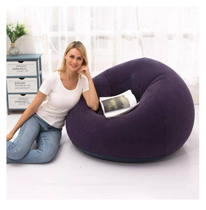 Foto 4 | Sillón Inflable Hinchable Morado de PVC Flocado Ecológico