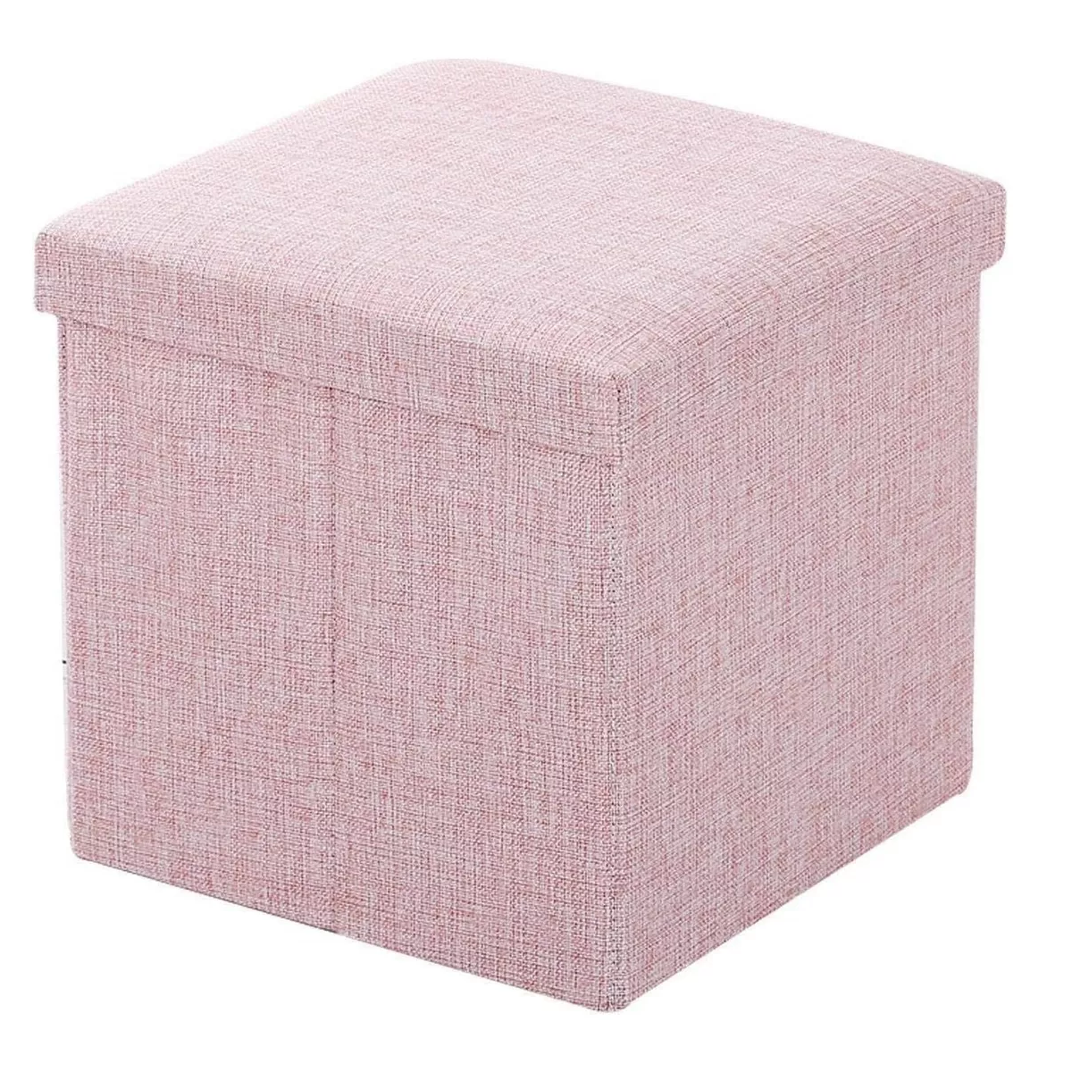 Puff Silla Cubo Organizador Plegable Cajón Almacenador Eo Safe Imports Rosa