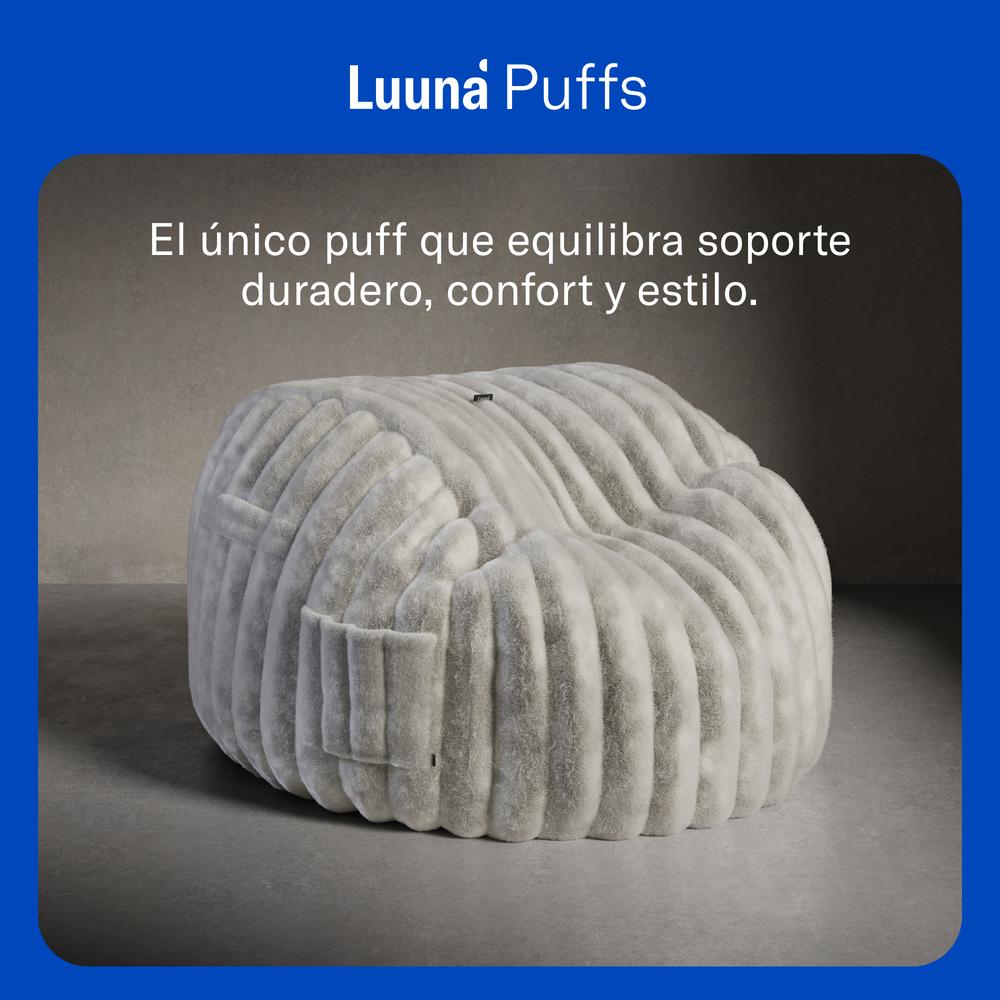 Foto 3 | Puff Luuna Ice Cómodo Relleno de Espuma Ajustable Tamaño Regular