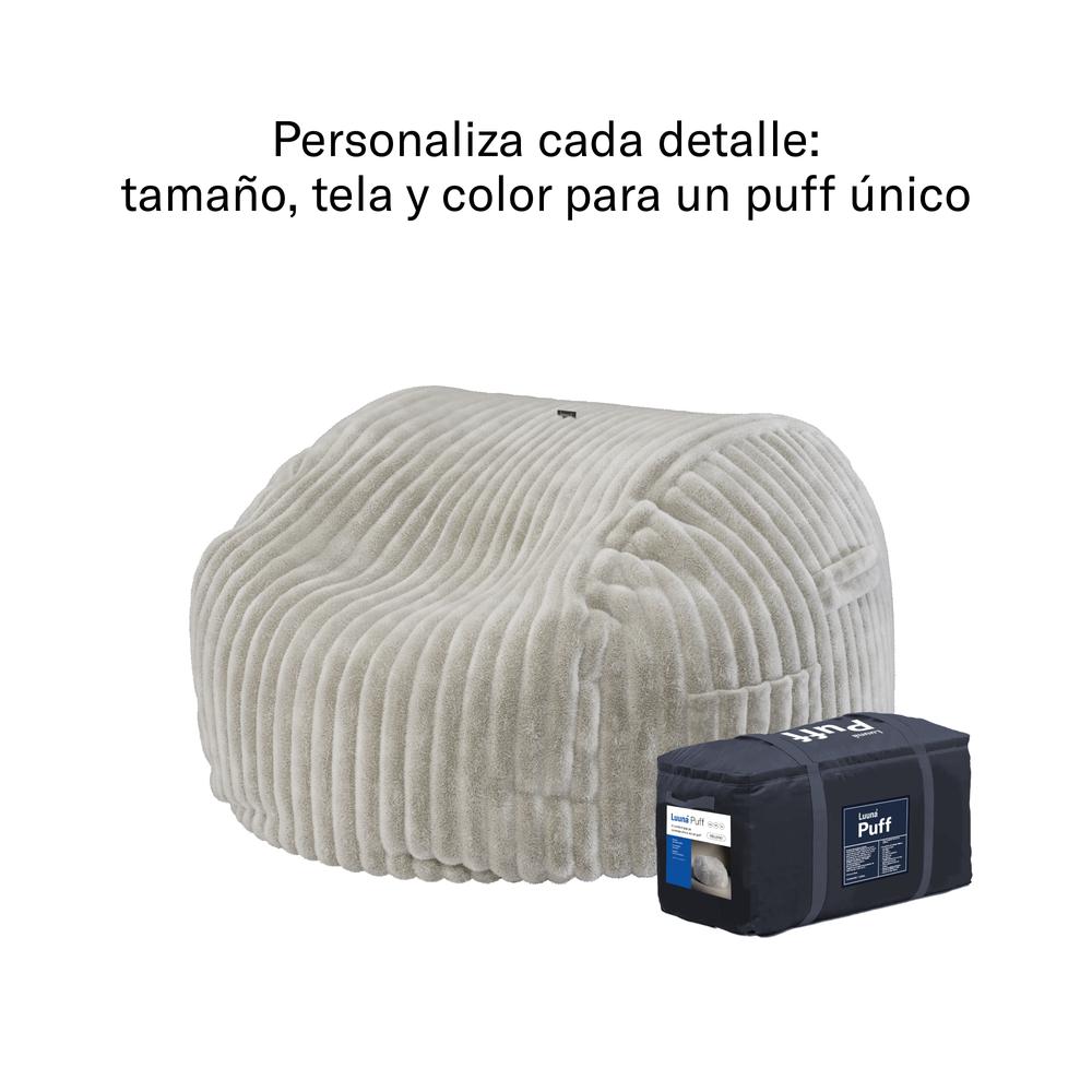 Foto 5 pulgar | Puff Luuna Ice Cómodo Relleno de Espuma Ajustable Tamaño Regular