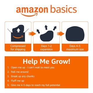 Foto 5 | Puf Amazon Basics De Espuma Viscoelástica De 3 Pies Con Microfibra - Venta Internacional.