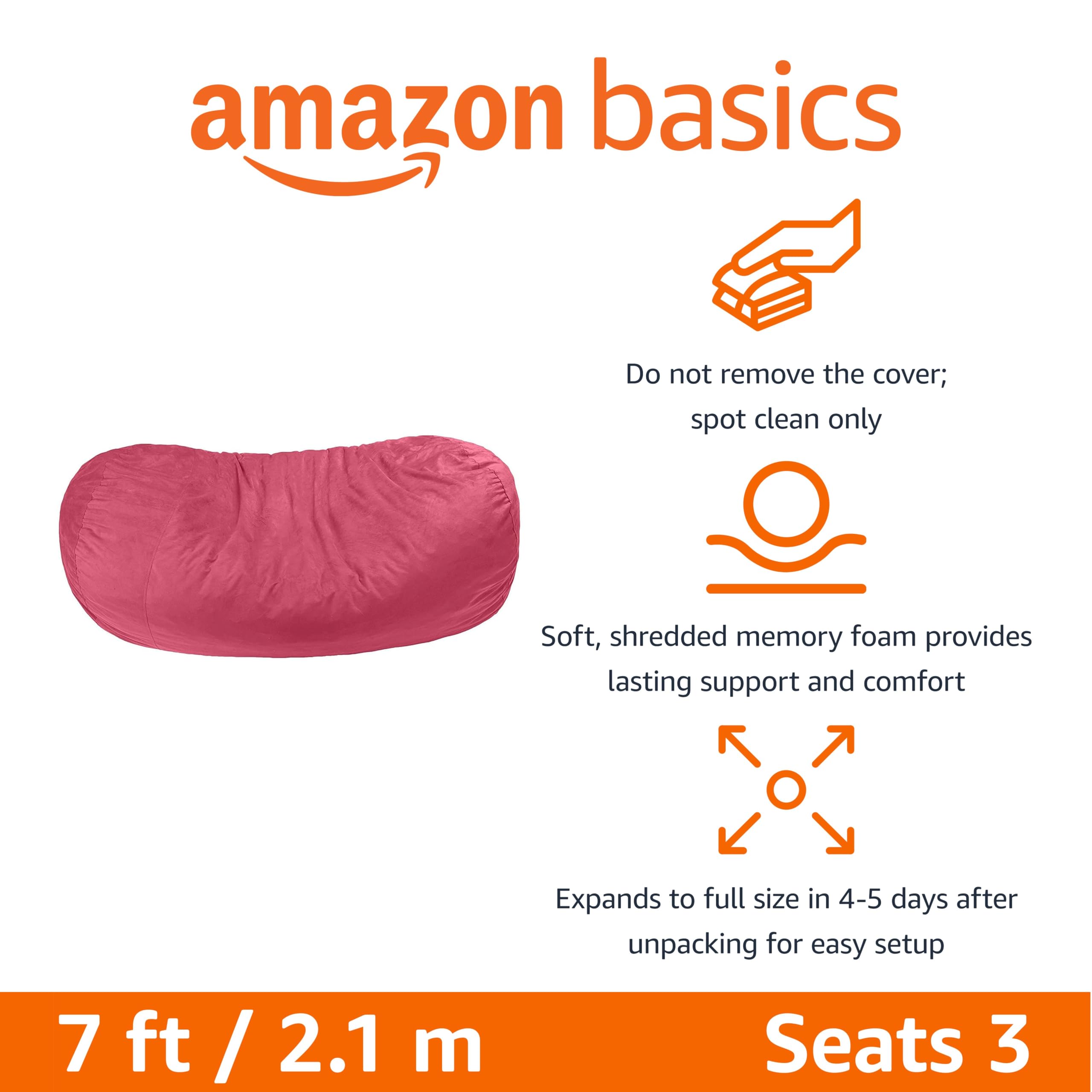 Foto 2 | Tumbona Amazon Basics De Espuma Viscoelástica De 7 Pies, Rosa - Venta Internacional.