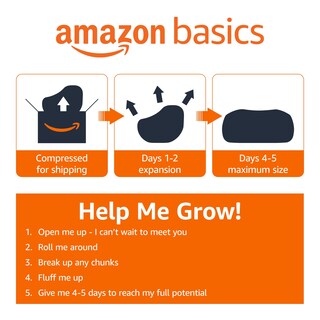 Foto 5 | Tumbona Amazon Basics De Espuma Viscoelástica De 7 Pies, Rosa - Venta Internacional.