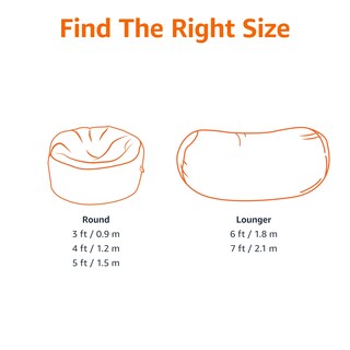 Foto 4 | Puf Amazon Basics De Espuma Viscoelástica De 6 Pies, Negro, Para Adultos - Venta Internacional.