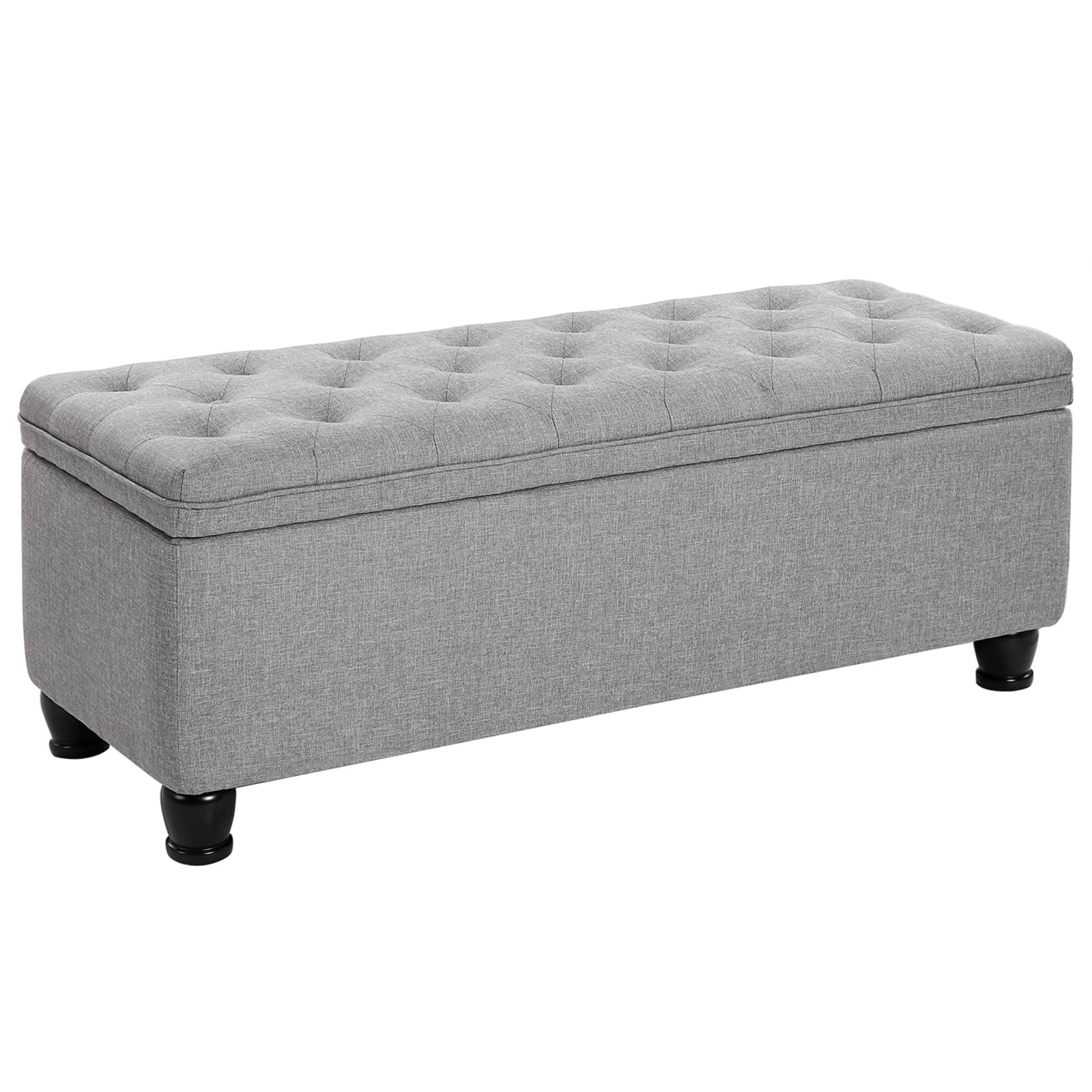 Foto 1 | Otomana De Almacenamiento Songmics Ulom070g02, 45 X 118 X 45 Cm, Gris Claro - Venta Internacional.