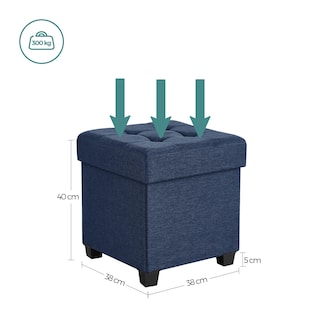 Foto 7 | Reposapiés Songmics Azul - Venta Internacional