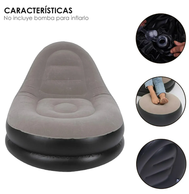 Foto 4 pulgar | Sillón Inflable Xtellar + Reposapiés Versátil e Impermeable