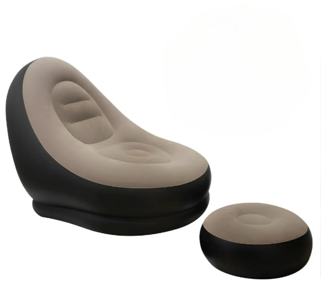 Sillón Inflable Xtellar + Reposapiés Versátil