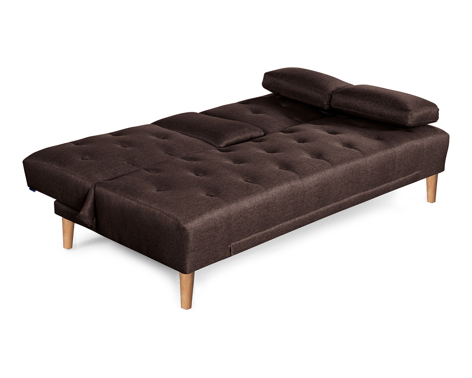 Foto 4 | Sofá Cama Caroli con Portavaso color Café