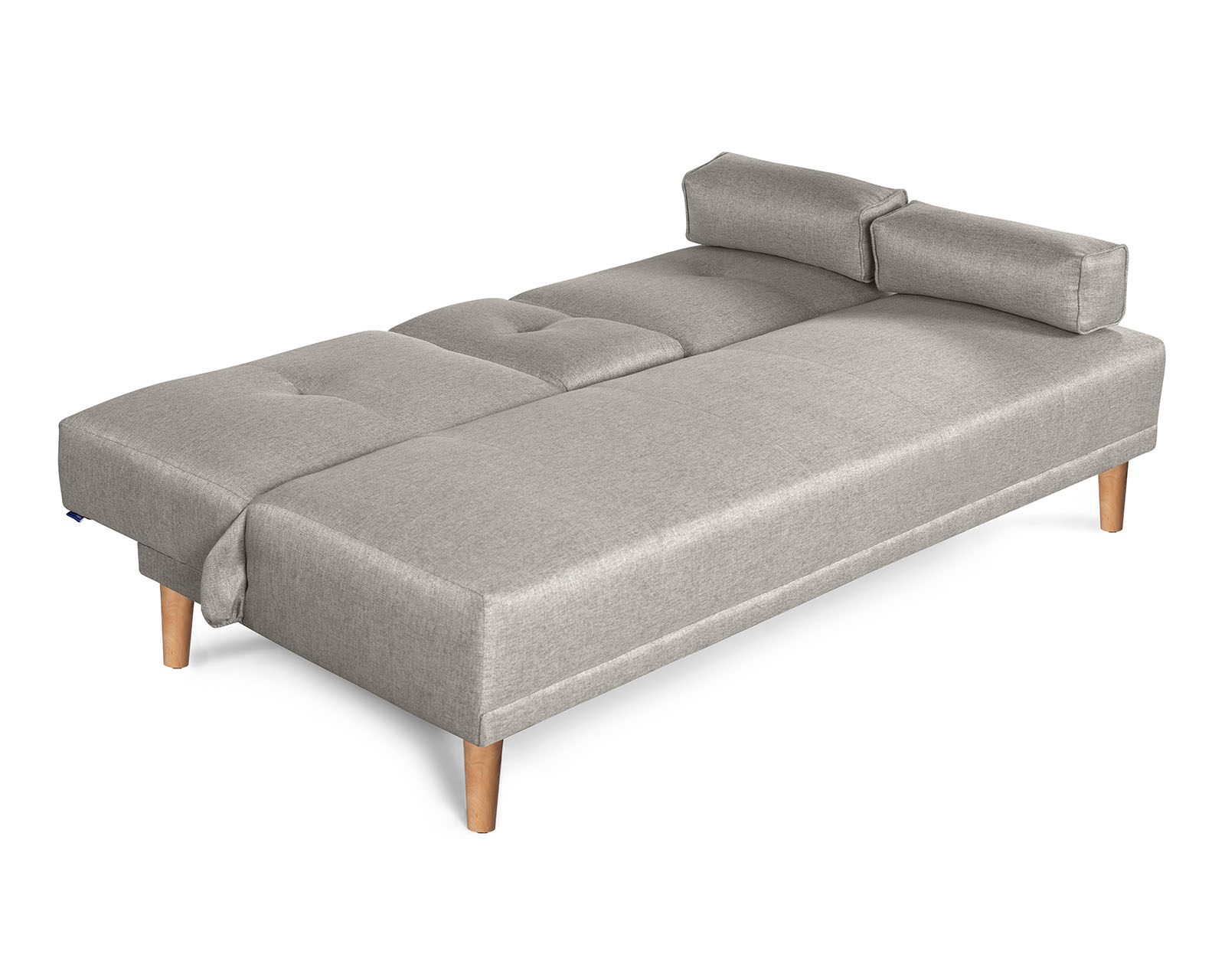 Foto 5 pulgar | Sofá Cama Makora Coffey Gris con Portavasos