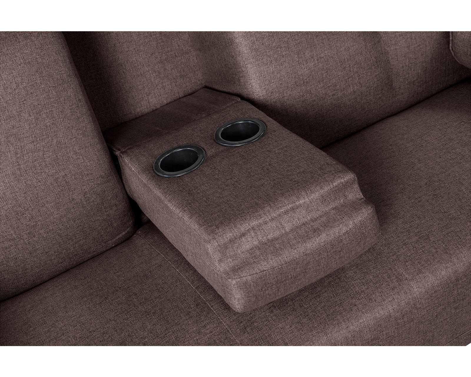Foto 6 | Sofá Cama Coffey color Marrón con Portavasos