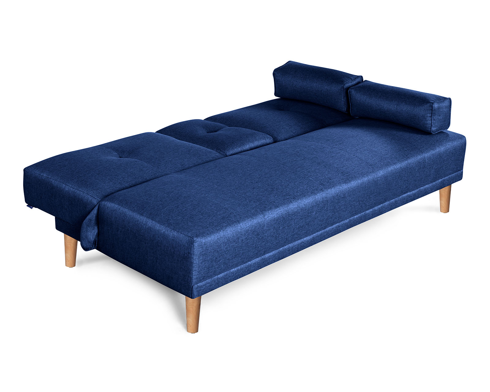 Foto 5 pulgar | Sofá Cama Makora Coffey Azul con Portavasos