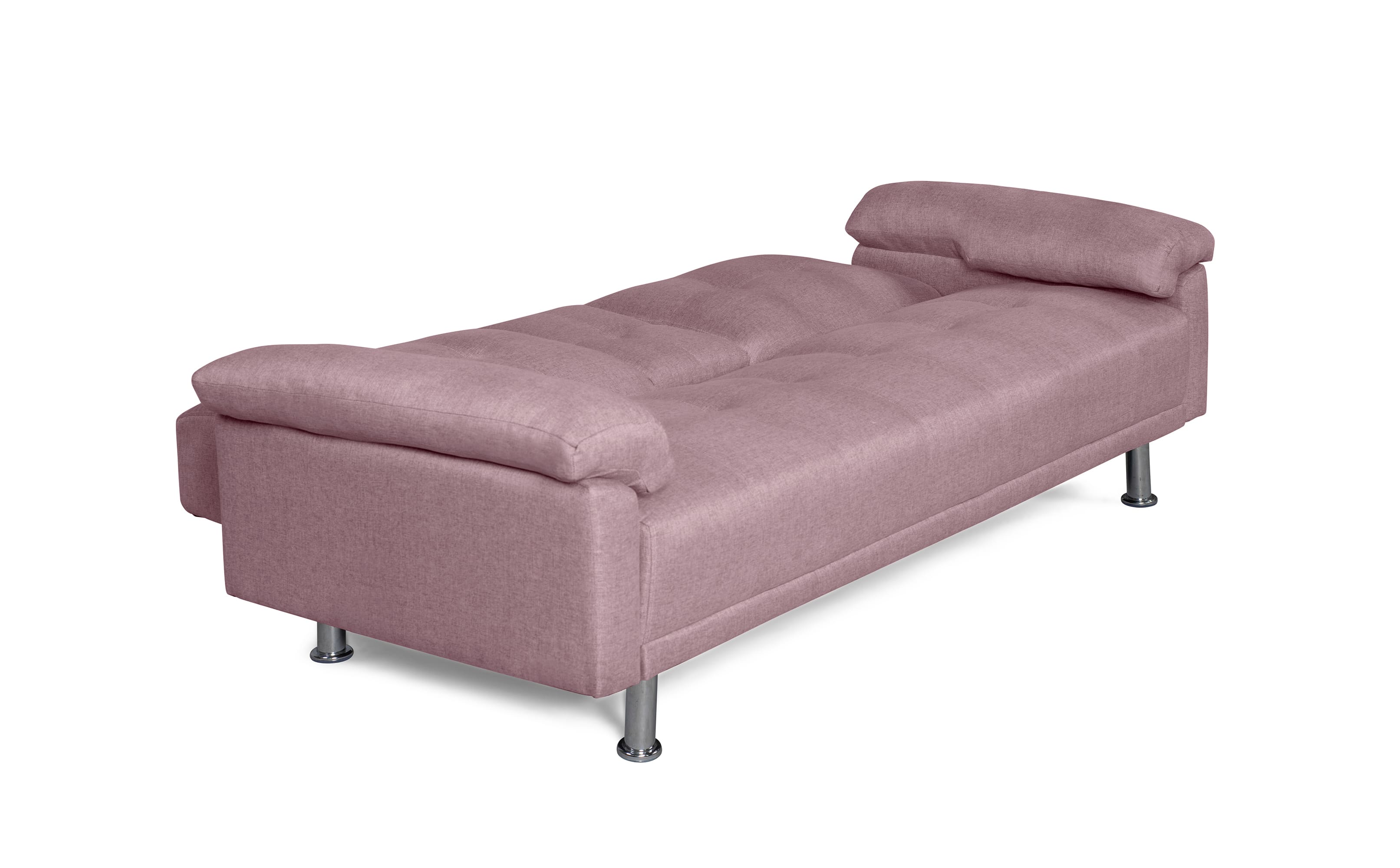 Foto 5 pulgar | Sofá Cama Hendrix color Rosa con Portavasos