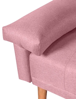 Foto 6 | Sofá Cama Hendrix color Rosa con Portavasos