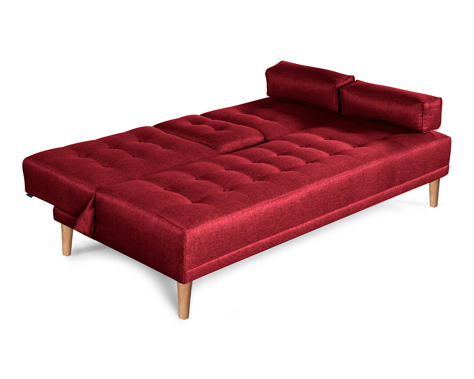 Foto 4 | Sofá Cama Makora Queen Rojo con Portavasos