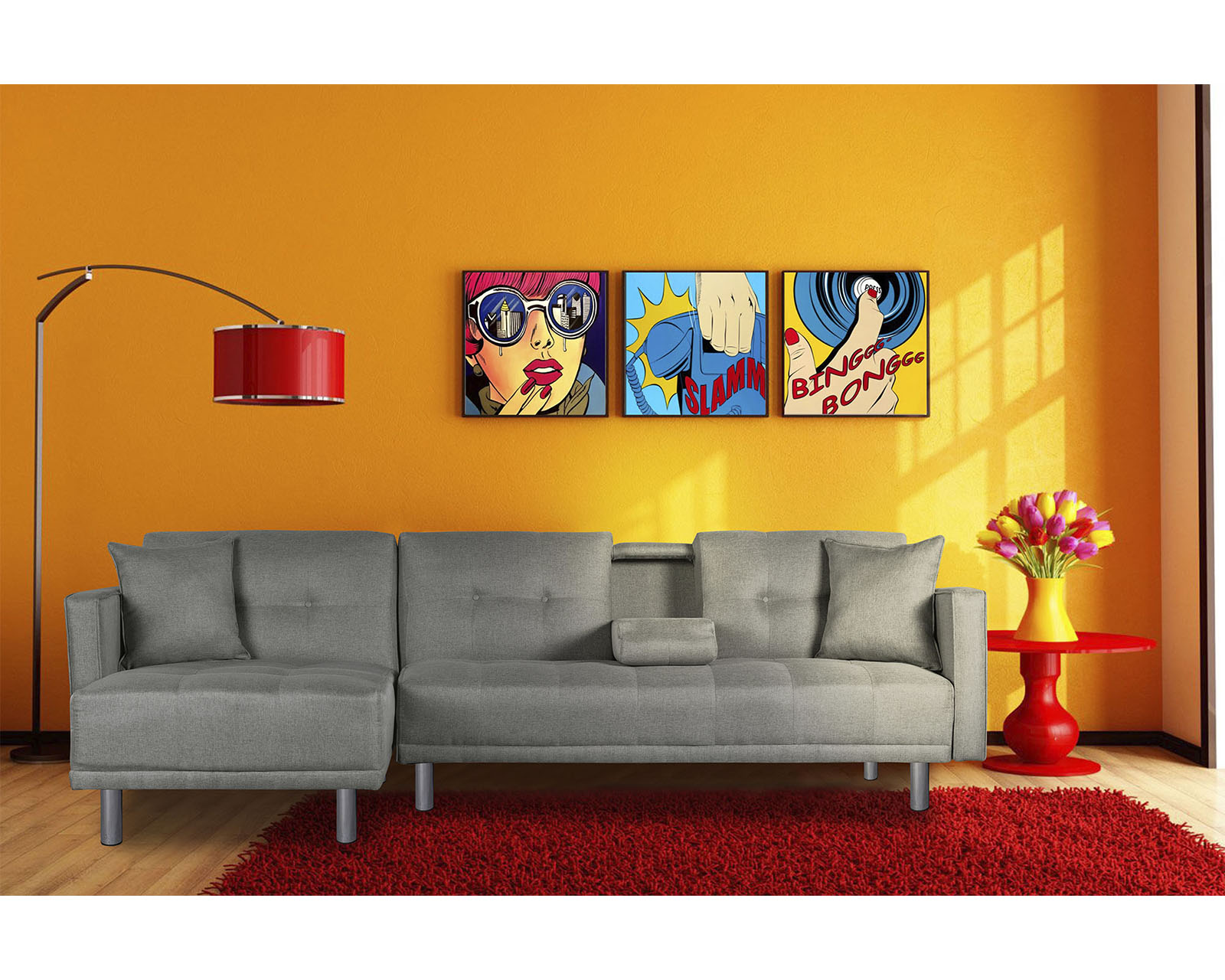 Foto 1 | Sala Modular Reversible Cosmic Harper color Gris Claro