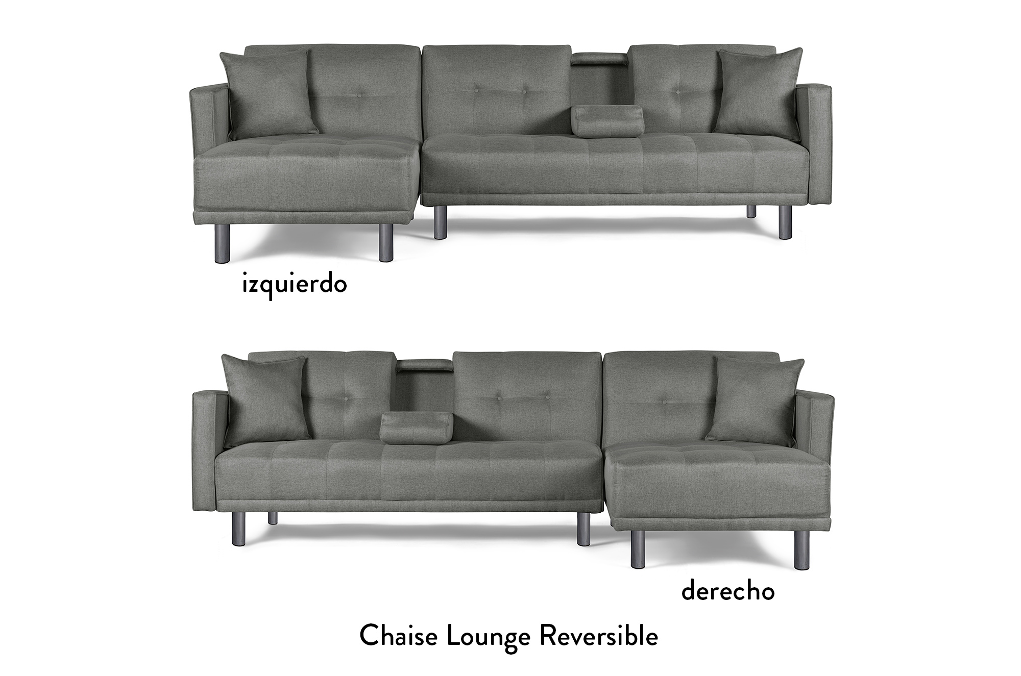 Foto 6 pulgar | Sala Modular Reversible Cosmic Harper color Gris Claro