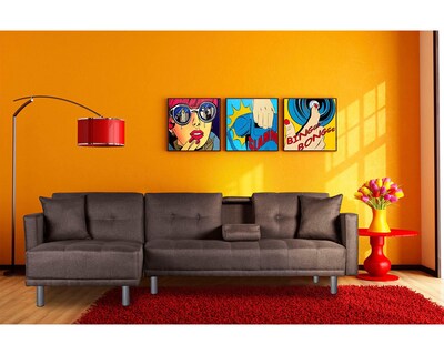 Foto 1 | Sala Modular Reversible Cosmic Harper color Chocolate