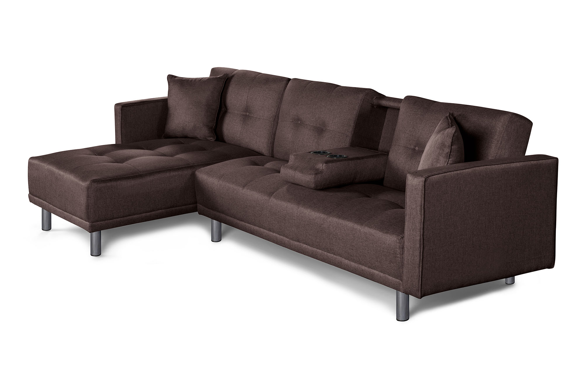 Foto 3 pulgar | Sala Modular Reversible Cosmic Harper color Chocolate