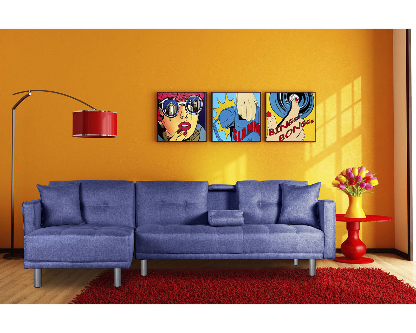 Sala Modular Reversible Cosmic Harper color Azul