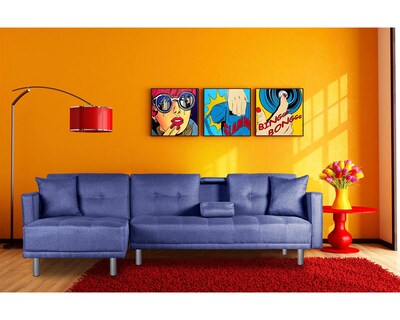 Foto 1 | Sala Modular Reversible Cosmic Harper color Azul