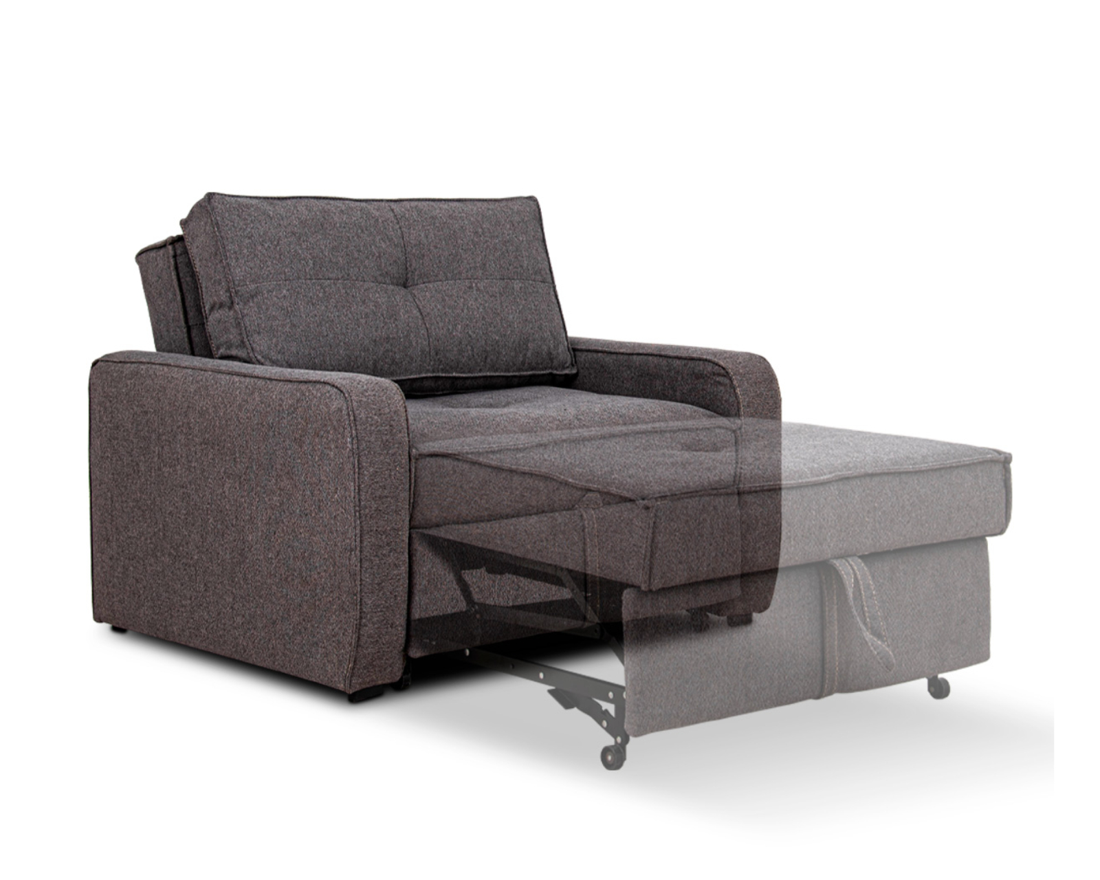 Sillón Cama Cosmobel Mane color Grafito de Tela