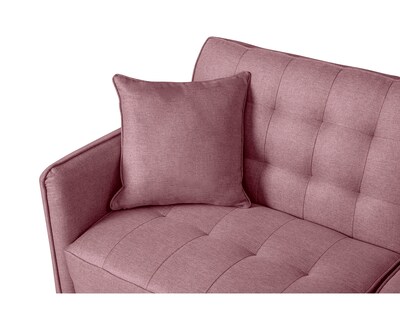 Foto 4 | Sofá Cama Makora Prince Rosa Con Tecnología Beehive Airflex Foam