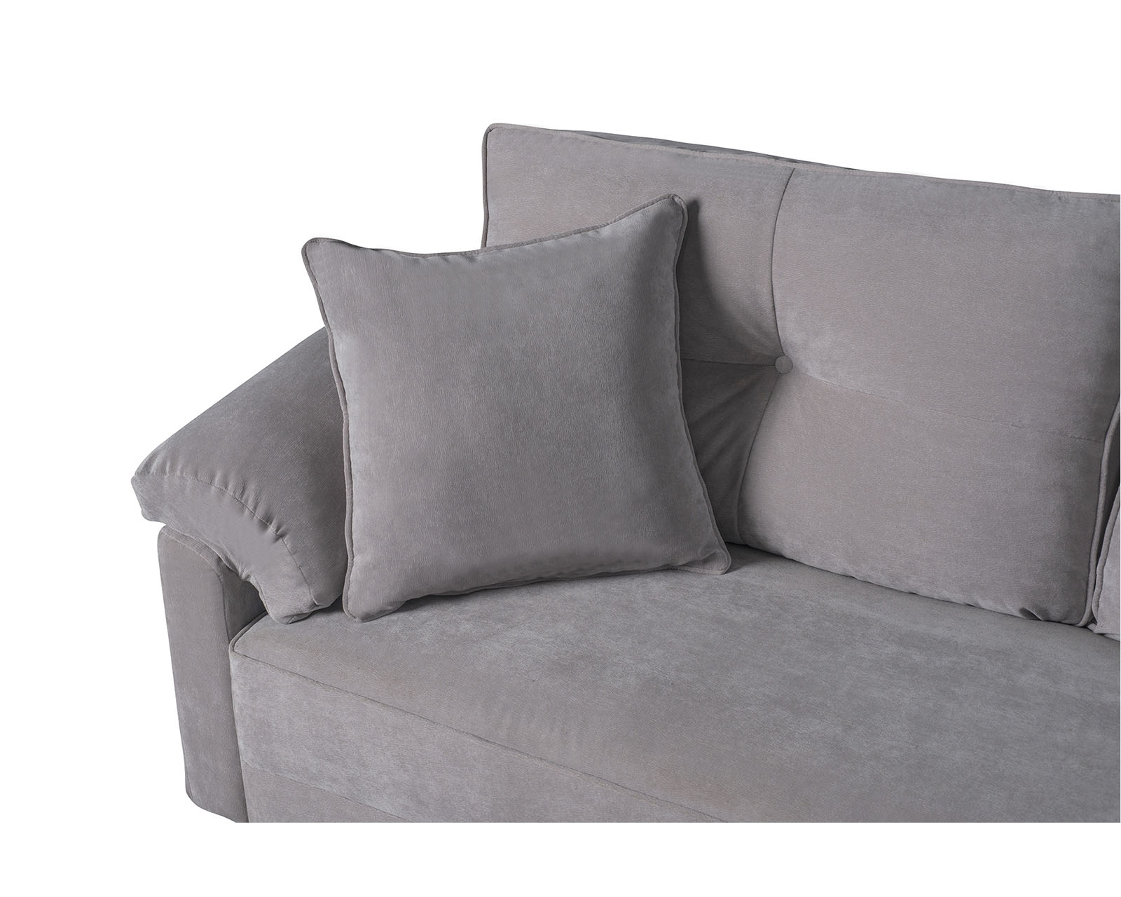 Foto 5 pulgar | Sofá Cama Makora Branson Gris Claro con Tecnología Beehive Airflex Foam