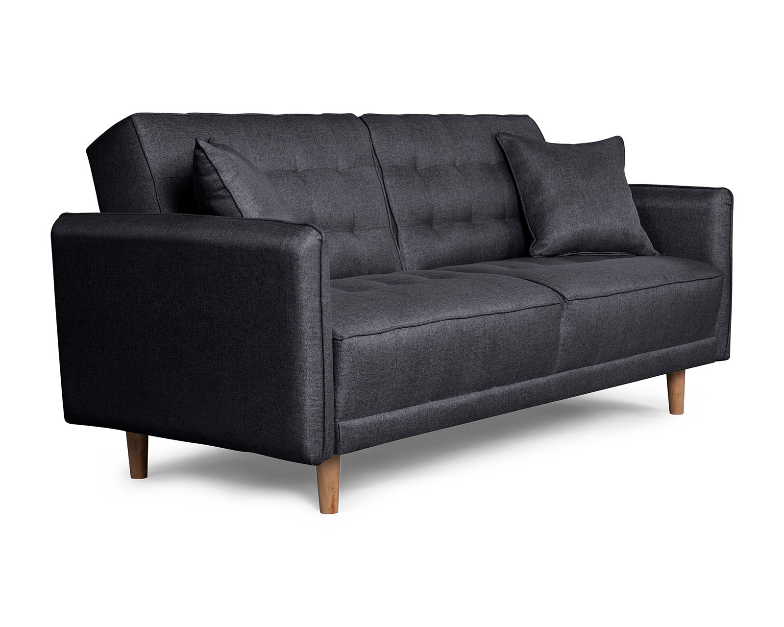 Foto 3 pulgar | Sofá Cama Makora Prince Gris Oxford con Tecnología Beehive Airflex Foam
