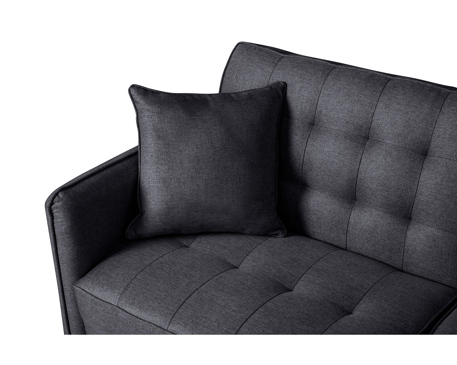 Foto 5 pulgar | Sofá Cama Makora Prince Gris Oxford con Tecnología Beehive Airflex Foam