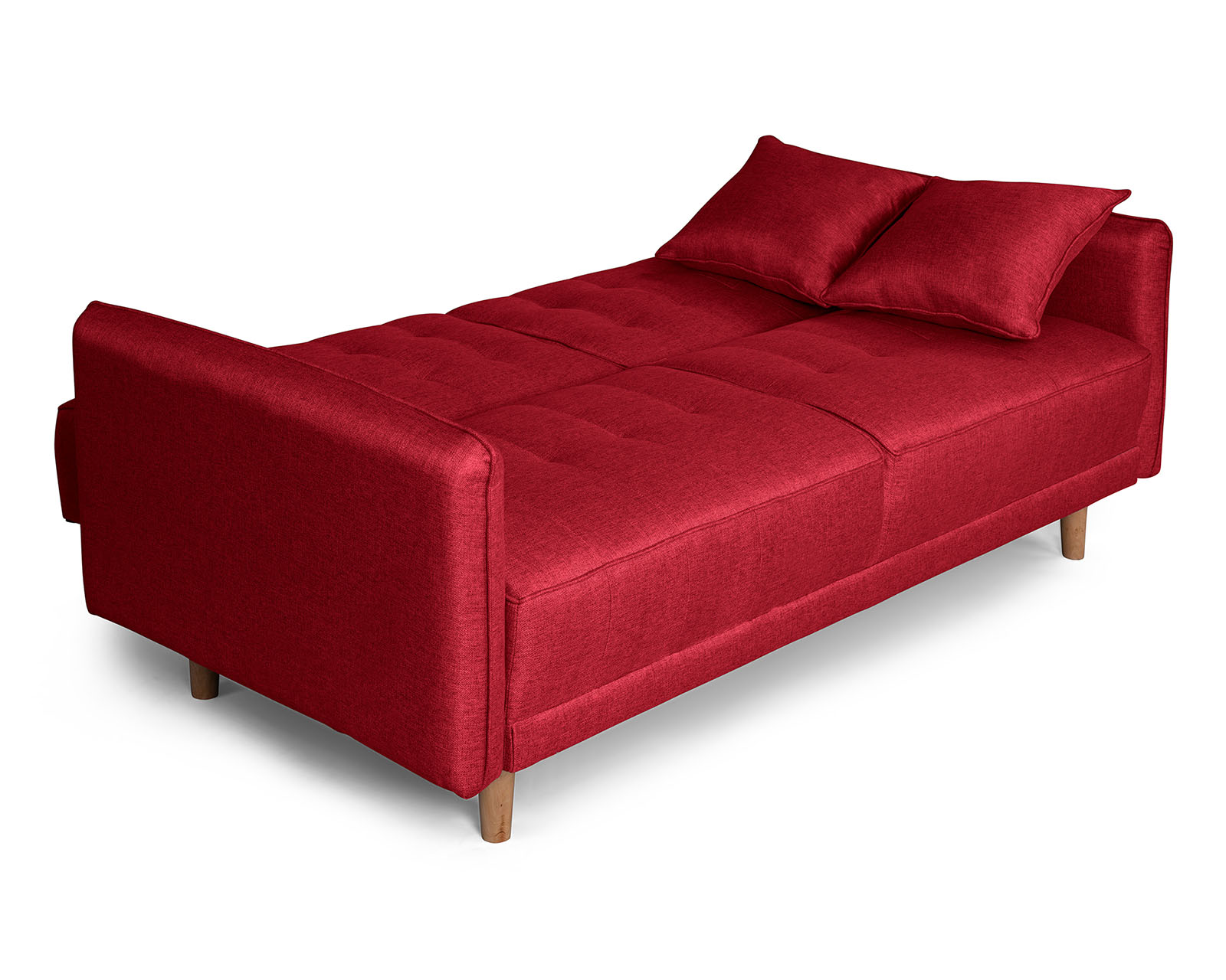 Foto 4 pulgar | Sofá Cama Makora Prince Rojo con Tecnología Beehive Airflex Foam